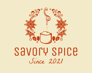 Cinnamon Nutmeg Spices logo design