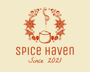 Cinnamon Nutmeg Spices logo design