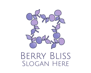 Berry Leaves Frame logo