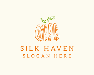 Pumpkin Vegetable Drawing Logo