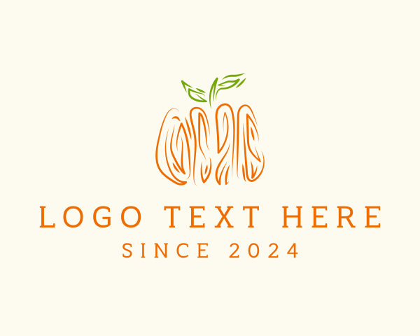 Pumpkin logo example 4