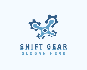 Gear Drone Surveillance logo design