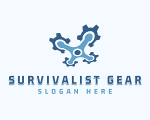 Gear Drone Surveillance logo design