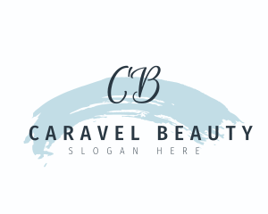 Watercolor Brush Cursive logo design