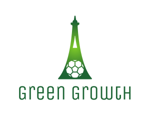 Green Soccer Tower logo design