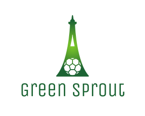 Green Soccer Tower logo design