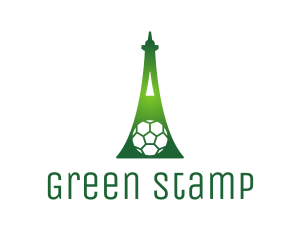 Green Soccer Tower logo design