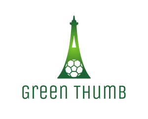 Green Soccer Tower logo design