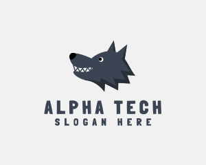 Cute Alpha Wolf logo