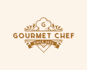 Gourmet Chef Toque logo design