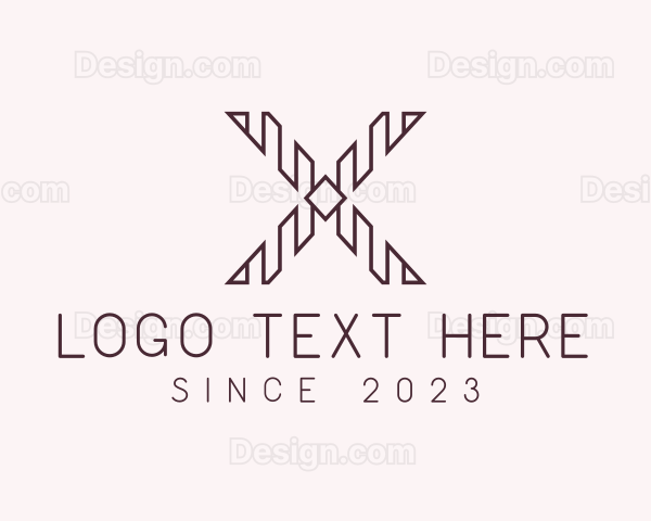 Minimal Diamond Letter X Logo