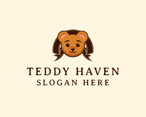 Cute Teddy Bear logo design