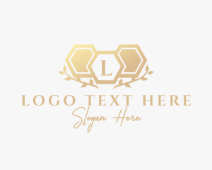 Luxury Expensive Leaf logo