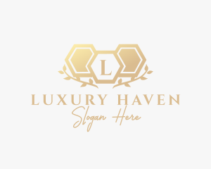 Luxury Expensive Leaf logo