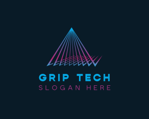 Generic Pyramid Tech logo design