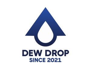 Blue Roof Drop logo design