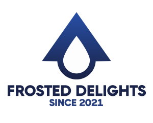 Blue Roof Drop logo design