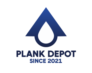 Blue Roof Drop logo design