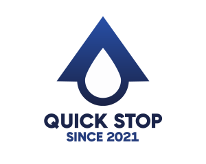 Blue Roof Drop logo design