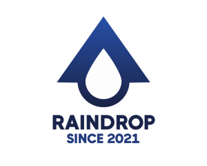 Blue Roof Drop logo design