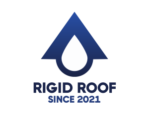 Blue Roof Drop logo design