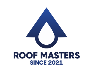 Blue Roof Drop logo design