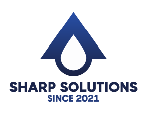 Blue Roof Drop logo design