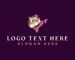 Indian Lotus Flower logo