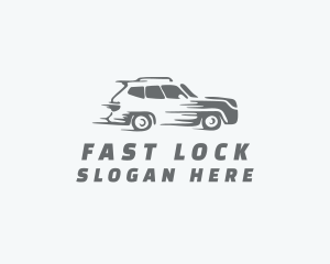 Fast SUV Car logo design