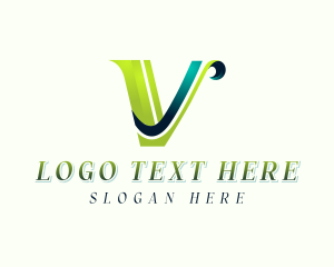 Business Studio Letter V logo