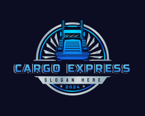 Truck Freight Logistics logo design