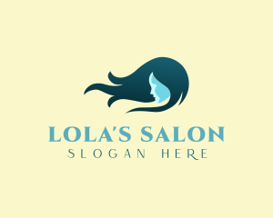 Woman Beauty Hair Salon logo design