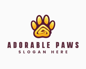 Modern Paw Pet Care logo design