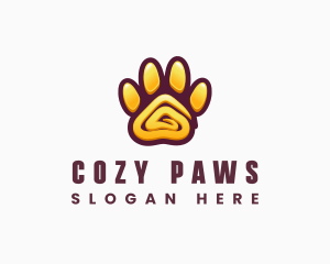 Modern Paw Pet Care logo design