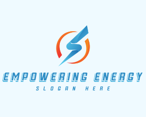 Sharp Power Thunder Voltage logo design