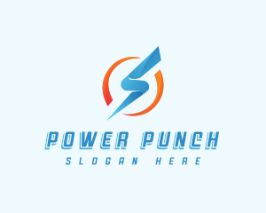 Sharp Power Thunder Voltage logo design