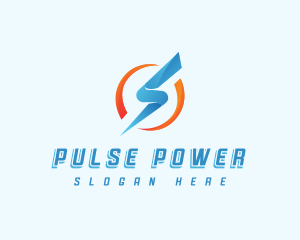 Sharp Power Thunder Voltage logo design