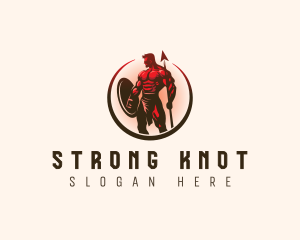 Strong Warrior Spear logo design