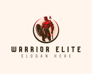 Strong Warrior Spear logo design