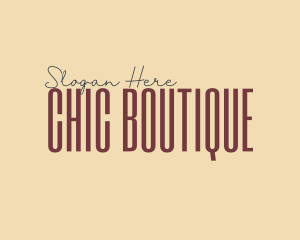 Chic Elegant Tall logo design