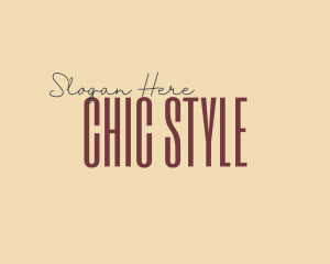 Chic Elegant Tall logo design