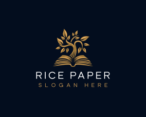 Luxury Tree Book  logo design