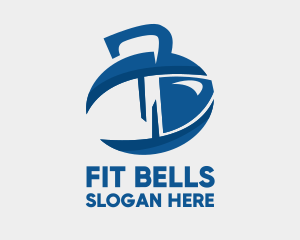 Kettlebell Fitness Pill logo design