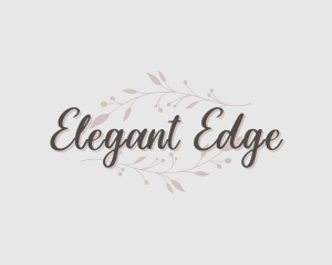 Elegant Botanical Flower logo design