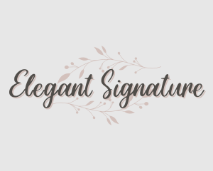 Elegant Botanical Flower logo design