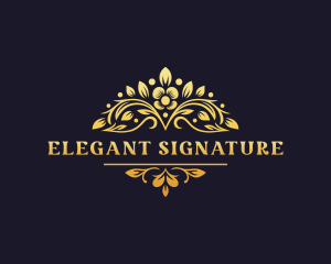 Floral Elegant Boutique logo design