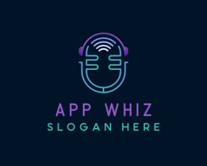 Podcast Streaming App logo design