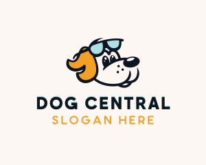 Pet Dog Sunglass logo design