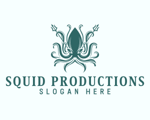 Mythical Squid Trident logo