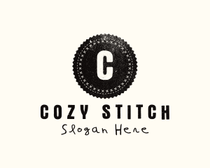 Grunge Circle Patch Stamp logo design